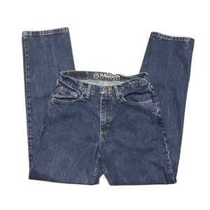 Magellan Outdoors Blue Straight Leg Jeans Size 30 X 32 Dark Wash Denim 5 Pocket